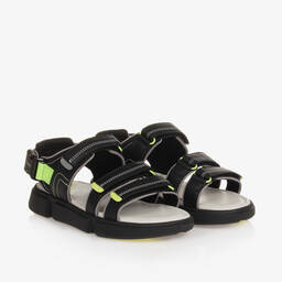 Mayoral-Teen Boys Black Velcro Sandals | Childrensalon Outlet
