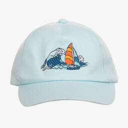 Mayoral-Teen Boys Blue Cotton Sailing Cap | Childrensalon Outlet