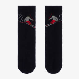 Mayoral-Teen Boys Blue & Grey Socks (2 Pack) | Childrensalon Outlet