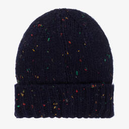 Mayoral-Teen Boys Blue Knitted Hat & Snood Set | Childrensalon Outlet