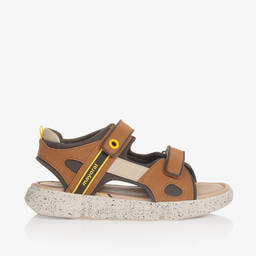Mayoral-Teen Boys Brown Velcro Sandals | Childrensalon Outlet