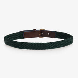 Mayoral-Teen Boys Green Woven Belt | Childrensalon Outlet