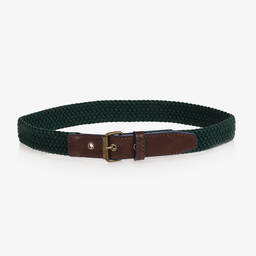 Mayoral-Teen Boys Green Woven Belt | Childrensalon Outlet