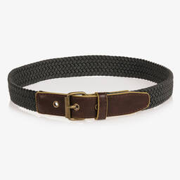 Mayoral-Teen Boys Grey Woven Belt | Childrensalon Outlet