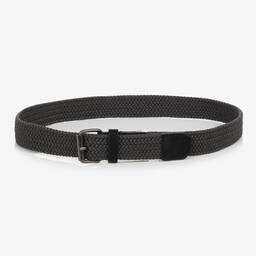 Mayoral-Teen Dark Grey Woven Belt | Childrensalon Outlet