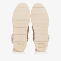Mayoral-Teen Girls Beige Faux Suede Boots | Childrensalon Outlet