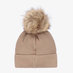 Mayoral-Бежевая шапка и шарф для подростков | Childrensalon Outlet