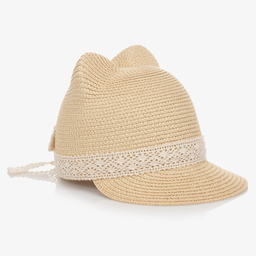 Mayoral-Бежевая соломенная шляпка для девочек-подростков | Childrensalon Outlet