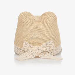 Mayoral-Бежевая соломенная шляпка для девочек-подростков | Childrensalon Outlet