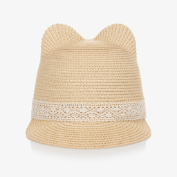 Mayoral-Бежевая соломенная шляпка для девочек-подростков | Childrensalon Outlet