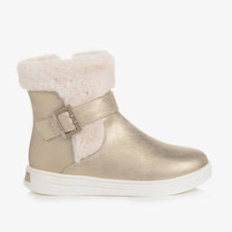 Mayoral-Teen Girls Gold Faux Fur Boots | Childrensalon Outlet