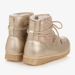 Mayoral-Teen Girls Gold Padded Star Snow Boots | Childrensalon Outlet