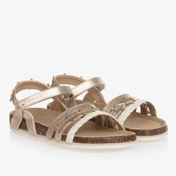 Mayoral-Teen Girls Gold Star Faux Leather Sandals | Childrensalon Outlet