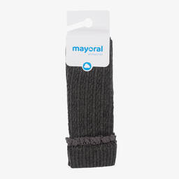 Mayoral-Teen Girls Grey Knee High Socks | Childrensalon Outlet