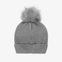 Mayoral-Teen Girls Grey Knitted Hat Set | Childrensalon Outlet