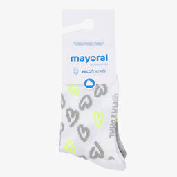 مايورال-جوارب قطن تينز بناتي لون أبيض ورمادي (عدد 2) | Childrensalon Outlet