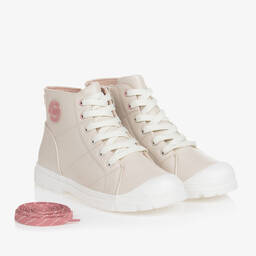 Mayoral-Teen Girls Ivory Faux Leather Boots | Childrensalon Outlet