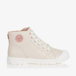 Mayoral-Teen Girls Ivory Faux Leather Boots | Childrensalon Outlet
