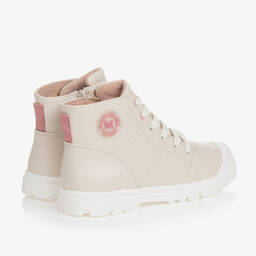 Mayoral-Teen Girls Ivory Faux Leather Boots | Childrensalon Outlet
