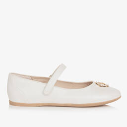Mayoral-Teen Girls Ivory Faux Leather Pumps | Childrensalon Outlet
