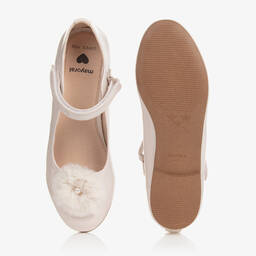 مايورال-حذاء بوم-بوم جلد صناعي لامع عاجي تينز بناتي | Childrensalon Outlet