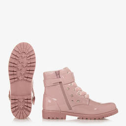 Mayoral-Teen Girls Pink Faux Leather Boots | Childrensalon Outlet