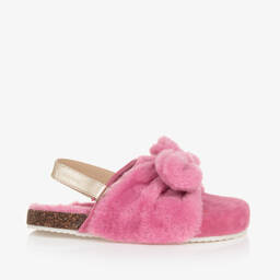 Mayoral-سليبرز فرو صناعي لون زهري وذهبي تينز بناتي | Childrensalon Outlet