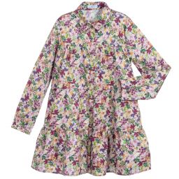 Mayoral-Teen Girls Purple Floral Dress | Childrensalon Outlet