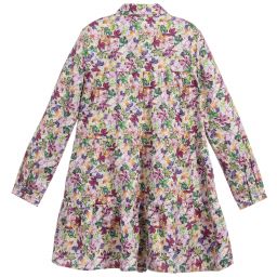 Mayoral-Teen Girls Purple Floral Dress | Childrensalon Outlet
