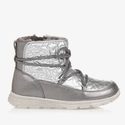 Mayoral-Teen Girls Silver Padded Star Snow Boots | Childrensalon Outlet
