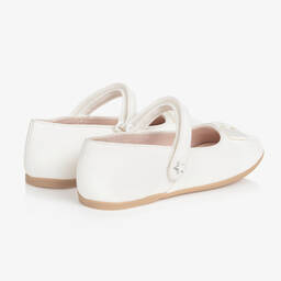 Mayoral-Teen Girls White Faux Leather Ballerina Pumps | Childrensalon Outlet