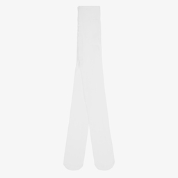Mayoral-Teen Girls White Floral Tights | Childrensalon Outlet