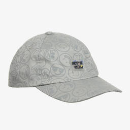 Mayoral-Teen Grey Smiling Face Cotton Cap | Childrensalon Outlet