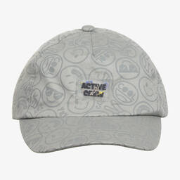 Mayoral-Teen Grey Smiling Face Cotton Cap | Childrensalon Outlet