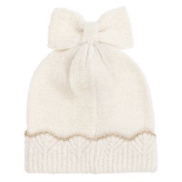 Mayoral-Teen Ivory Knitted Hat Set  | Childrensalon Outlet