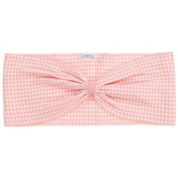 Mayoral-Teen Pink  Houndstooth Hat Set  | Childrensalon Outlet