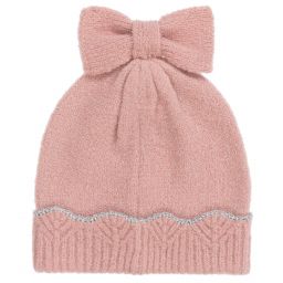 Mayoral-Teen Pink Knitted Hat Set  | Childrensalon Outlet