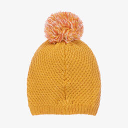 مايورال-طقم قبعة تينز بناتي مزيج أكريليك محبوك لون أصفر وزهري | Childrensalon Outlet