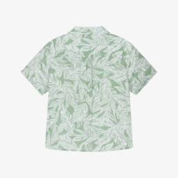 Mayoral-قميص بطبعة أوراق استوائية خضراء للشباب | Childrensalon Outlet