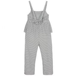 Mayoral-Комбинезон в черную и белую клетку | Childrensalon Outlet