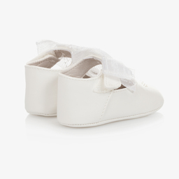 Mayoral Для новорожденных-Белые пинетки с бантиками | Childrensalon Outlet