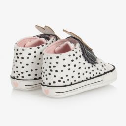 Mayoral Newborn-White Bunny Canvas Pre-Walkers | Childrensalon Outlet