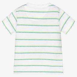 Mayoral-تيشيرت أطفال ولادي قطن جيرسي مستدام لون أبيض | Childrensalon Outlet