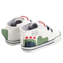 Mayoral Newborn-White Pre-Walker Shoes | Childrensalon Outlet