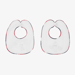 مايورال Newborn-مريلة قطن لون أبيض وأحمر للمواليد (عدد 2) | Childrensalon Outlet