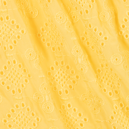 مايورال-فستان شيفون برودوري لون أصفر | Childrensalon Outlet