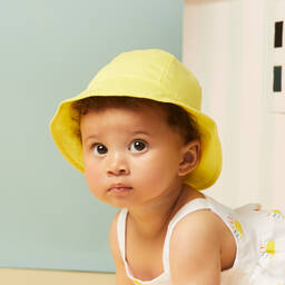Mayoral-Желтая хлопковая панама для малышей | Childrensalon Outlet