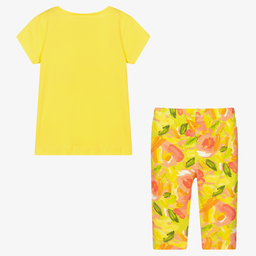 Mayoral-Yellow & Green Leggings Set | Childrensalon Outlet