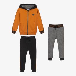 Mayoral-Yellow & Grey Tracksuit | Childrensalon Outlet