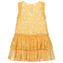 Mayoral-Yellow Spotted Dress | Childrensalon Outlet